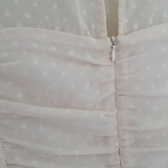 Storia Ruched Polka Dot Dress - Picture 7 of 11